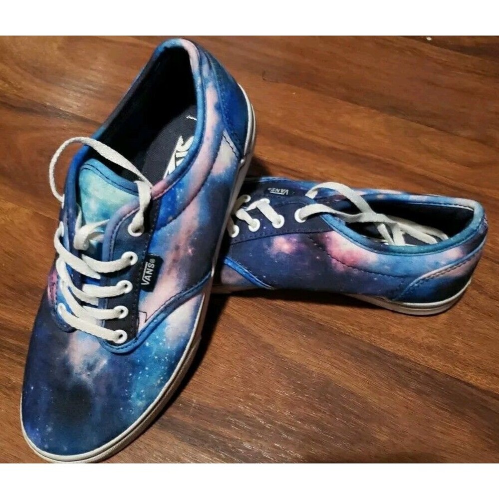 Vans Classic Women’s Size 5.5 Space Galaxy Cosmic skate casual shoes Gently Used
